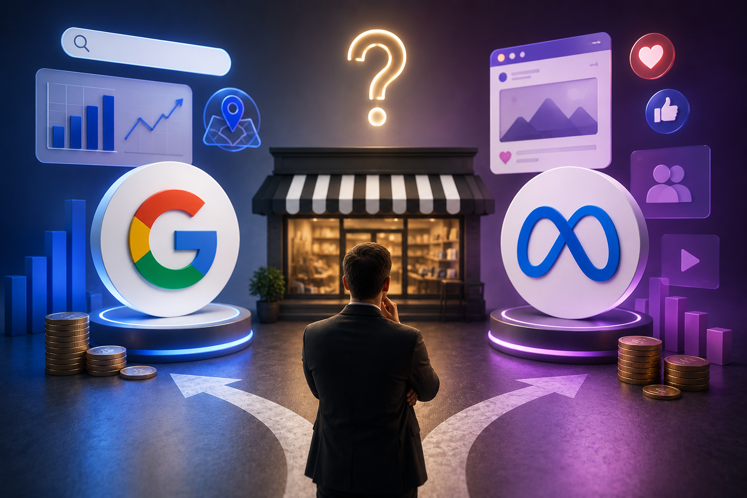 Az Bütçeyle Reklam Verecek KOBİ'ler İçin Google mı Meta mı Daha Mantıklı?